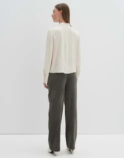 Damen OPUS Blusen^Stehkragenbluse Zeuna Weiß Online Bestellen