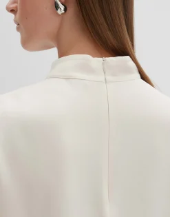 Damen OPUS Blusen^Stehkragenbluse Zeuna Weiß Online Bestellen