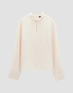 Damen OPUS Blusen^Stehkragenbluse Zeuna Weiß Online Bestellen