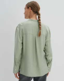 Damen OPUS Blusen^Stehkragenbluse Ziano Grün Online Bestellen