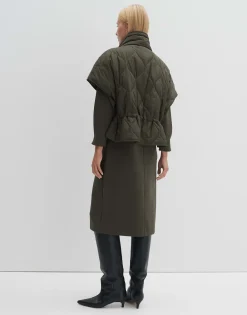 Damen OPUS Jacken / Mäntel | Blazer / Westen^Steppweste Venke Grün Online Bestellen