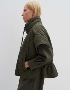 Damen OPUS Jacken / Mäntel | Blazer / Westen^Steppweste Venke Grün Online Bestellen