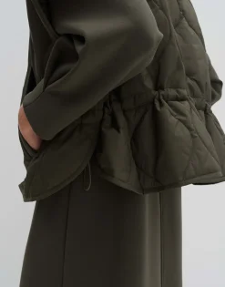 Damen OPUS Jacken / Mäntel | Blazer / Westen^Steppweste Venke Grün Online Bestellen