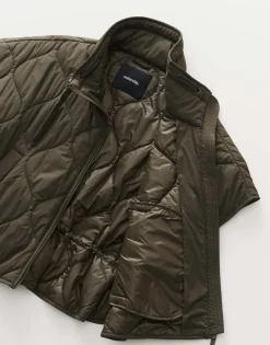 Damen OPUS Jacken / Mäntel | Blazer / Westen^Steppweste Venke Grün Online Bestellen