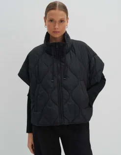 Damen OPUS Jacken / Mäntel | Blazer / Westen^Steppweste Venke Schwarz Online Bestellen