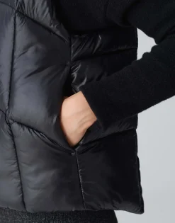 Damen OPUS Jacken / Mäntel | Blazer / Westen^Steppweste Woertel Schwarz Online Bestellen