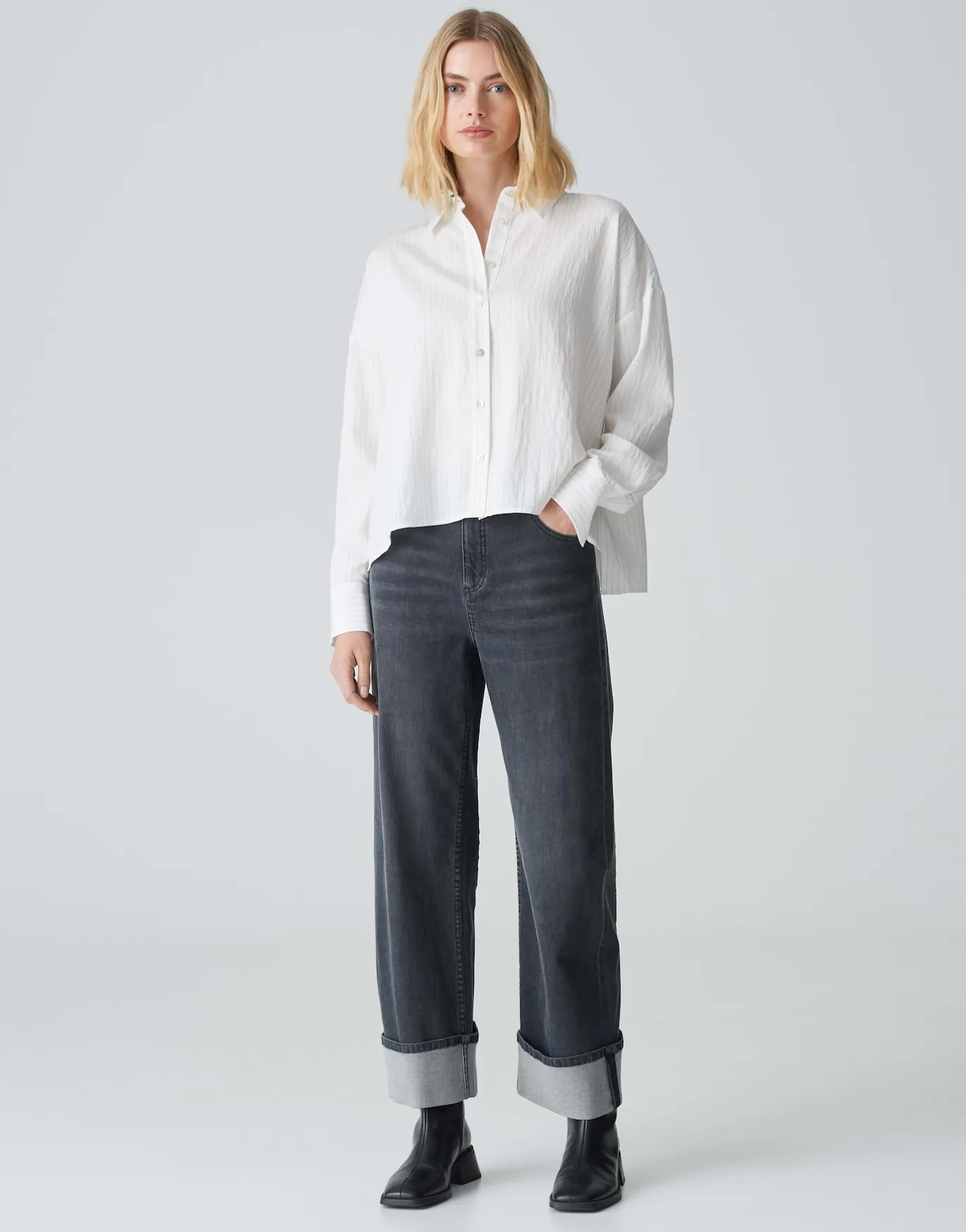 Damen OPUS Blusen^Streifenbluse Fredi Weiß Online Bestellen