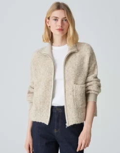 Damen OPUS Strick^Strickjacke Darila Beige Online Bestellen