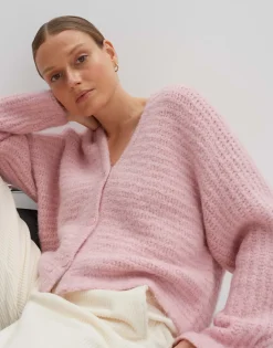 Damen OPUS Strick^Strickjacke Timaria Rosé Online Bestellen