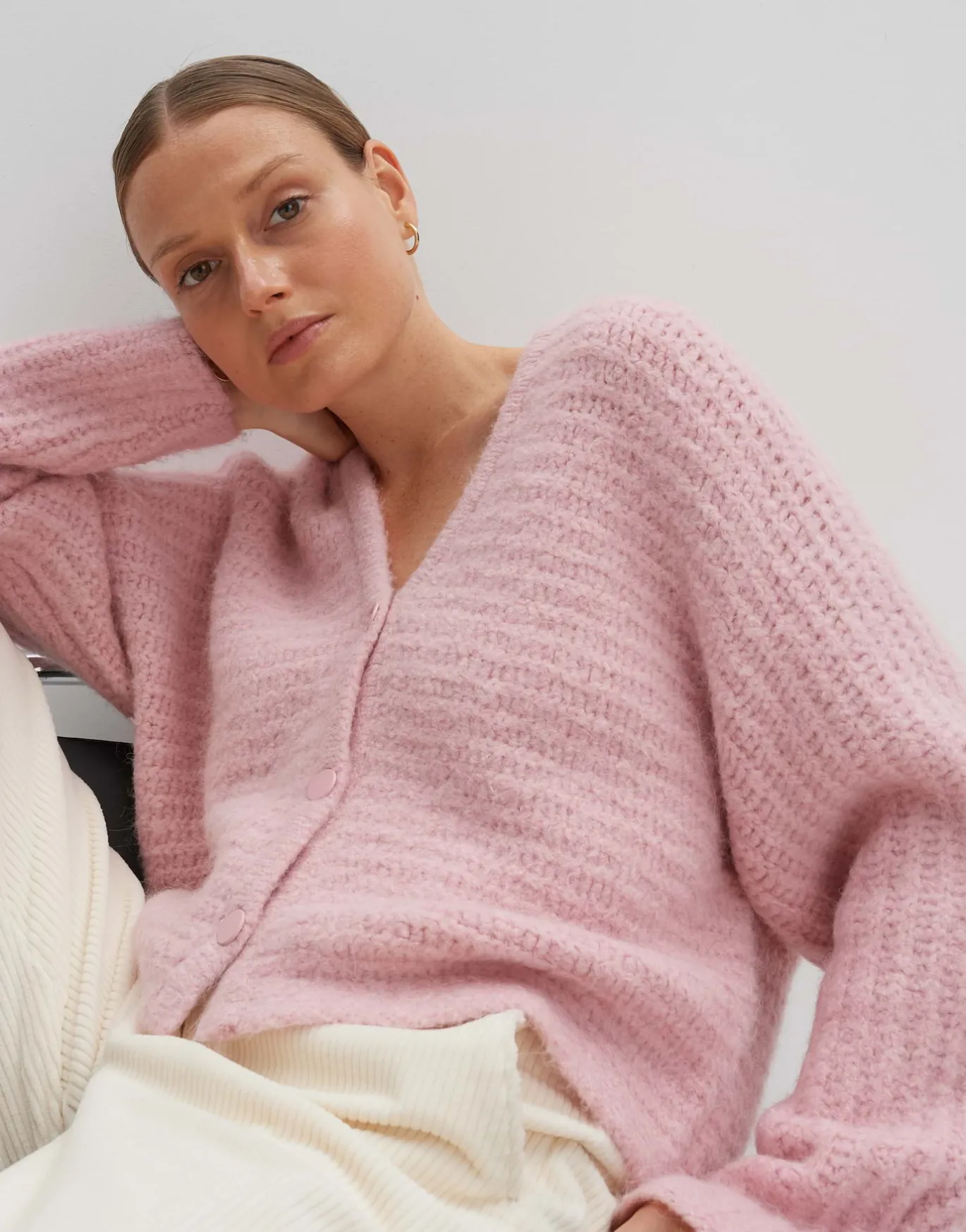 Damen OPUS Strick^Strickjacke Timaria Rosé Online Bestellen