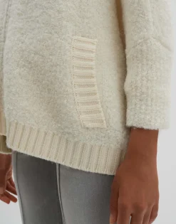 Damen OPUS Strick^Strickjacke Touclee Detail Weiß Online Bestellen