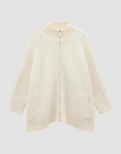 Damen OPUS Strick^Strickjacke Touclee Detail Weiß Online Bestellen