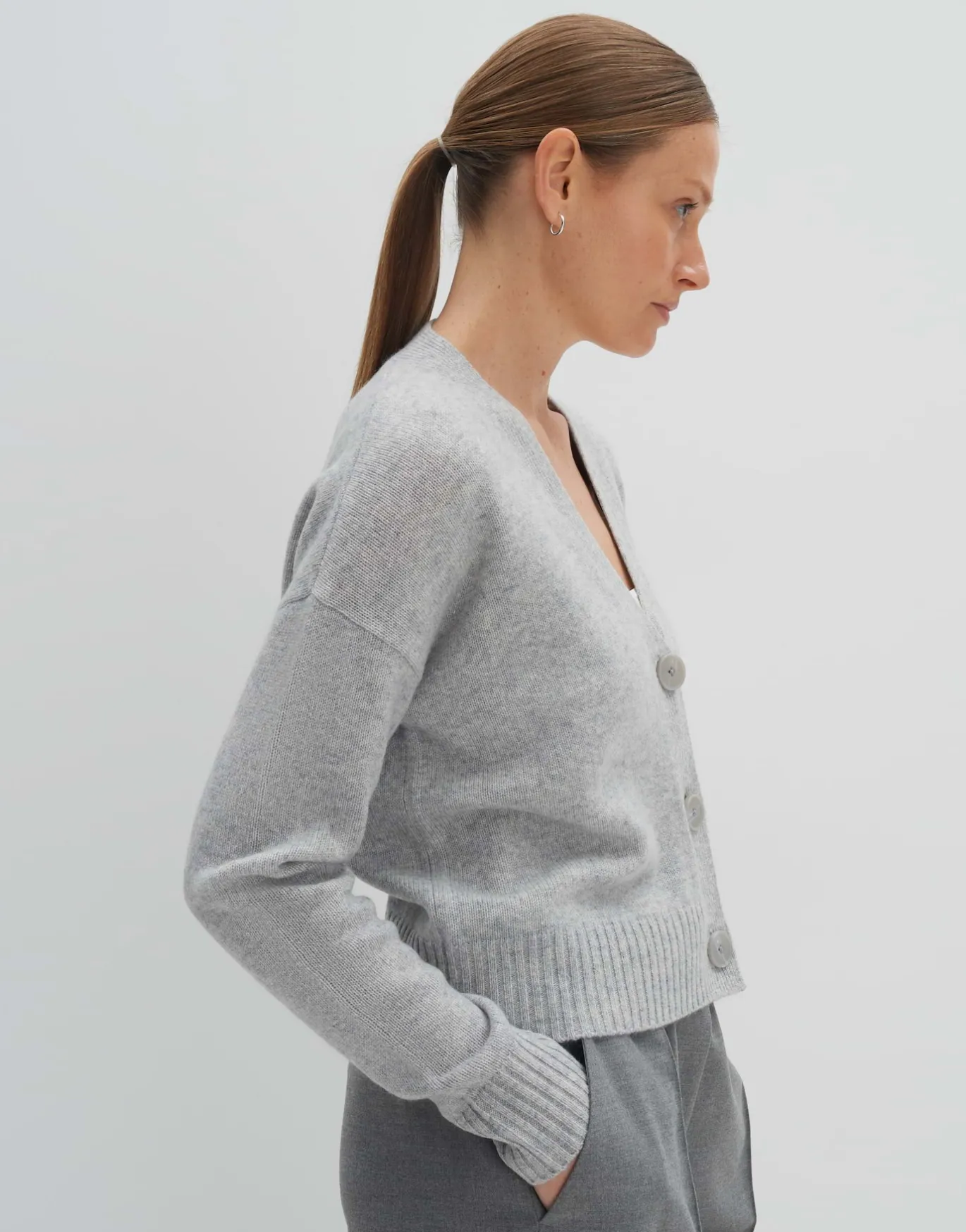 Damen OPUS Strick^Strickjacke Tunja Grau Online Bestellen