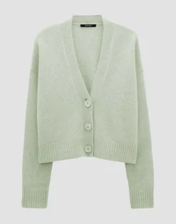 Damen OPUS Strick^Strickjacke Tunja Grün Online Bestellen