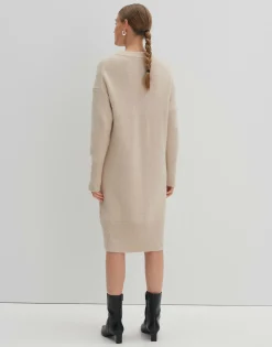 Damen OPUS Strick | Kleider^Strickkleid Qiola Beige Online Bestellen