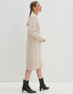 Damen OPUS Strick | Kleider^Strickkleid Qiola Beige Online Bestellen