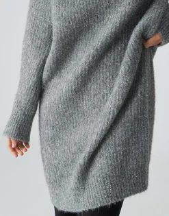 Damen OPUS Strick^Strickkleid Wakona Grau Online Bestellen