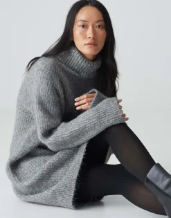 Damen OPUS Strick^Strickkleid Wakona Grau Online Bestellen