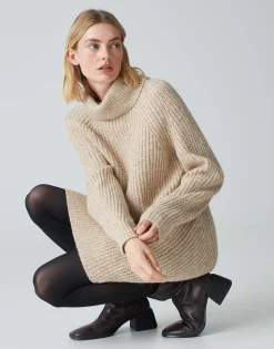 Damen OPUS Strick | Kleider^Strickkleid Wakya Beige Online Bestellen