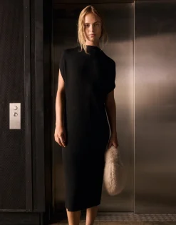 Damen OPUS Strick | Kleider^Strickkleid Wanona Schwarz Online Bestellen