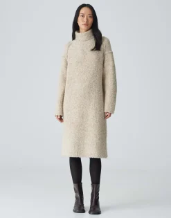 Damen OPUS Strick | Kleider^Strickkleid Wastelle Beige Online Bestellen