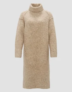 Damen OPUS Strick | Kleider^Strickkleid Wastelle Beige Online Bestellen