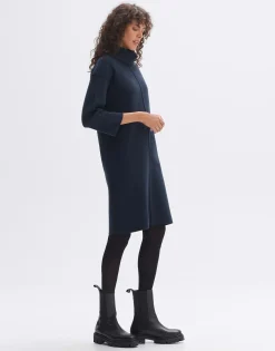 Damen OPUS Kleider^Strickkleid Wingela Blau Online Bestellen