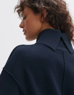 Damen OPUS Kleider^Strickkleid Wingela Blau Online Bestellen