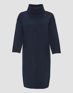 Damen OPUS Kleider^Strickkleid Wingela Blau Online Bestellen