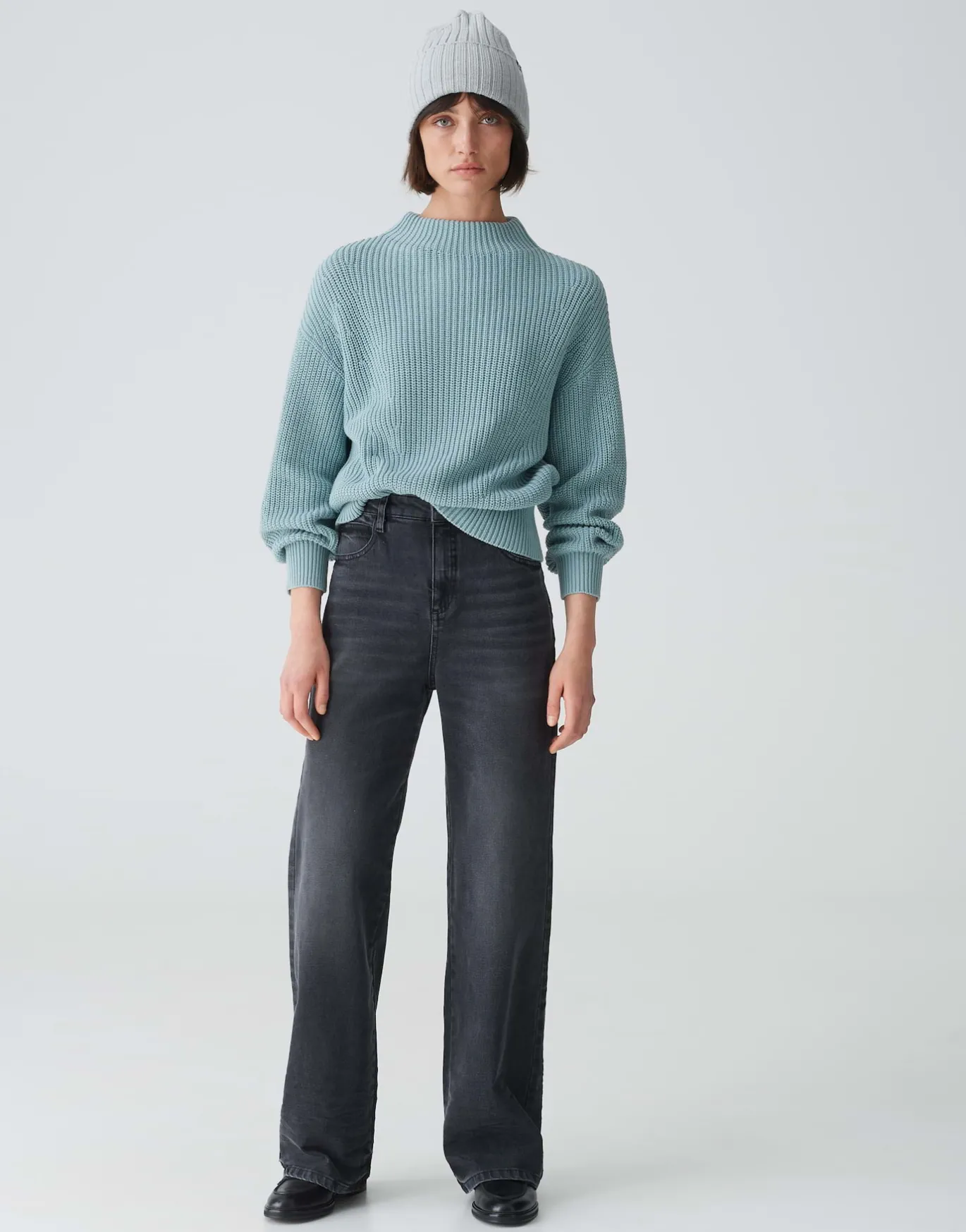 Damen OPUS Accessoires^Strickmütze Adela Cap Grau Online Bestellen