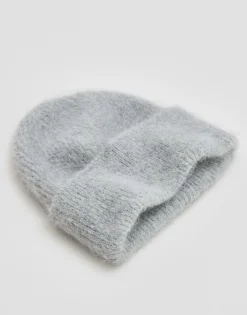 Damen OPUS Accessoires^Strickmütze Beky Fluffy Grau Online Bestellen