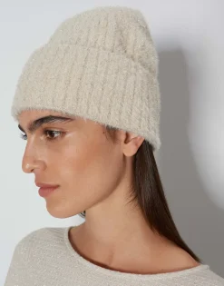 Damen OPUS Accessoires^Strickmütze Blinny Soft Beige Online Bestellen