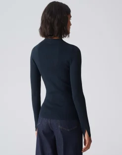 Damen OPUS Strick^Strickpullover Peffo Blau Online Bestellen