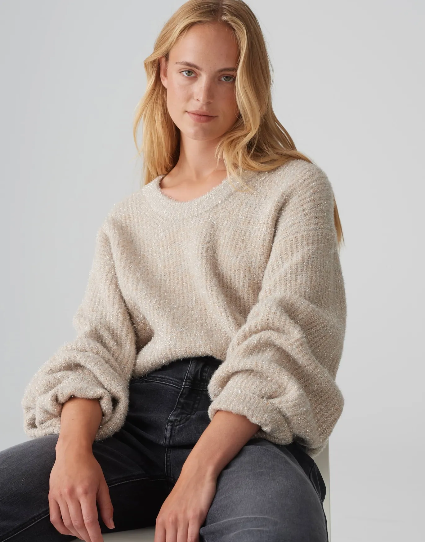 Damen OPUS Strick^Strickpullover Plimma Beige Online Bestellen