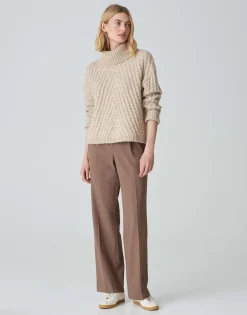 Damen OPUS Strick^Strickpullover Plinea Beige Online Bestellen