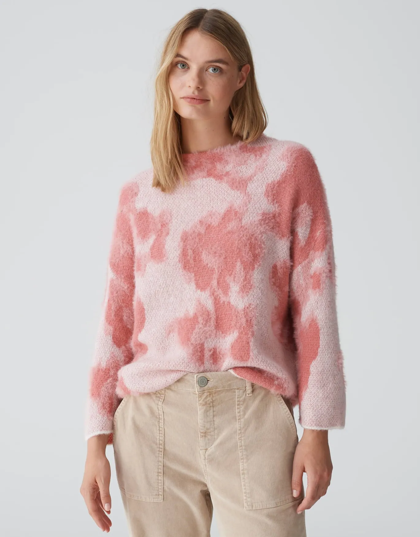 Damen OPUS Strick^Strickpullover Plumi Rosé Online Bestellen