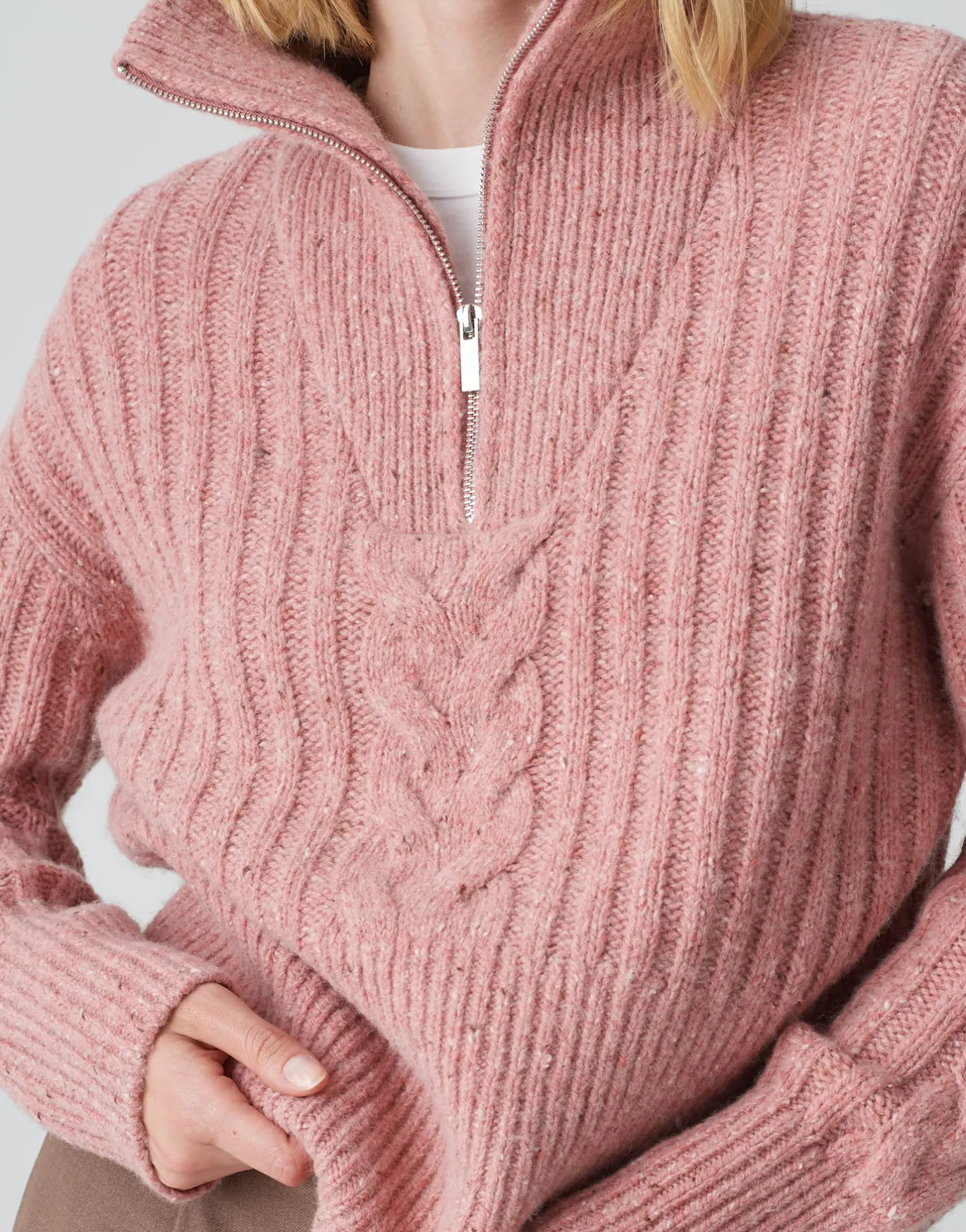 Damen OPUS Strick^Strickpullover Popfy Rosé Online Bestellen