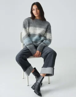 Damen OPUS Strick^Strickpullover Pradeta Blau Online Bestellen