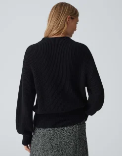 Damen OPUS Strick^Strickpullover Pufamo Schwarz Online Bestellen