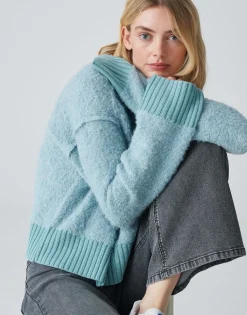 Damen OPUS Strick^Strickpullover Puklana Blau Online Bestellen