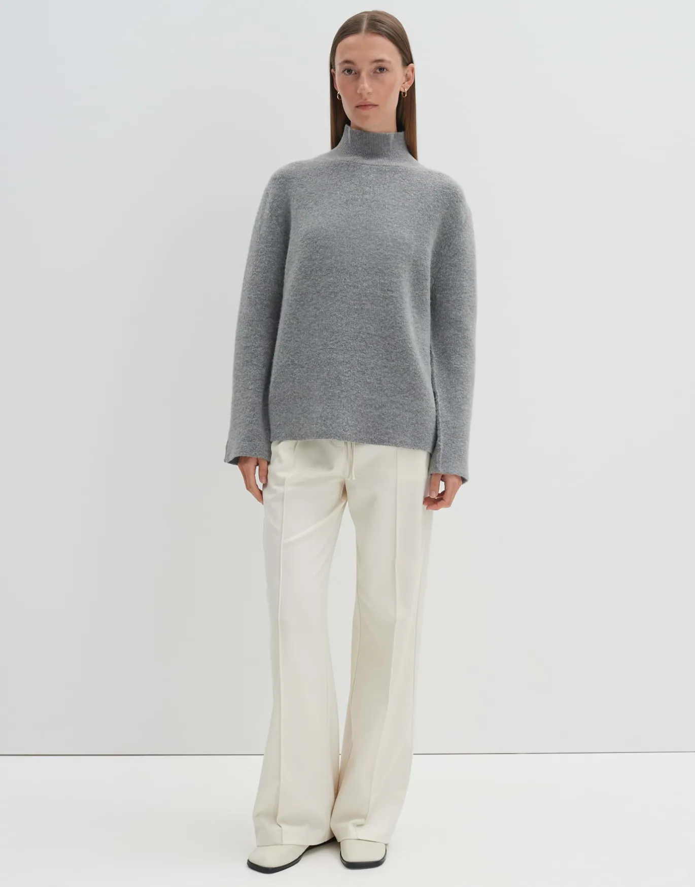 Damen OPUS Strick^Strickpullover Tadita Grau Online Bestellen