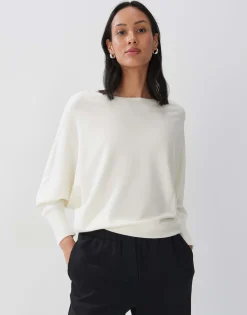 Damen OPUS Strick^Strickpullover Taliya Detail Weiß Online Bestellen