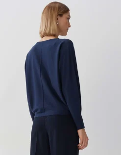 Damen OPUS Strick^Strickpullover Taliya Detail Blau Online Bestellen