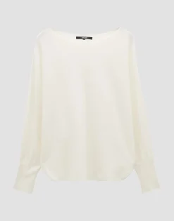 Damen OPUS Strick^Strickpullover Taliya Detail Weiß Online Bestellen