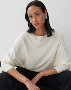 Damen OPUS Strick^Strickpullover Taliya Detail Weiß Online Bestellen