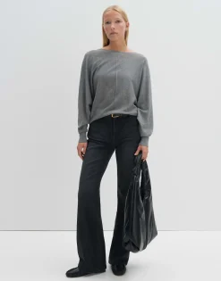 Damen OPUS Strick^Strickpullover Taliya Line Grau Online Bestellen