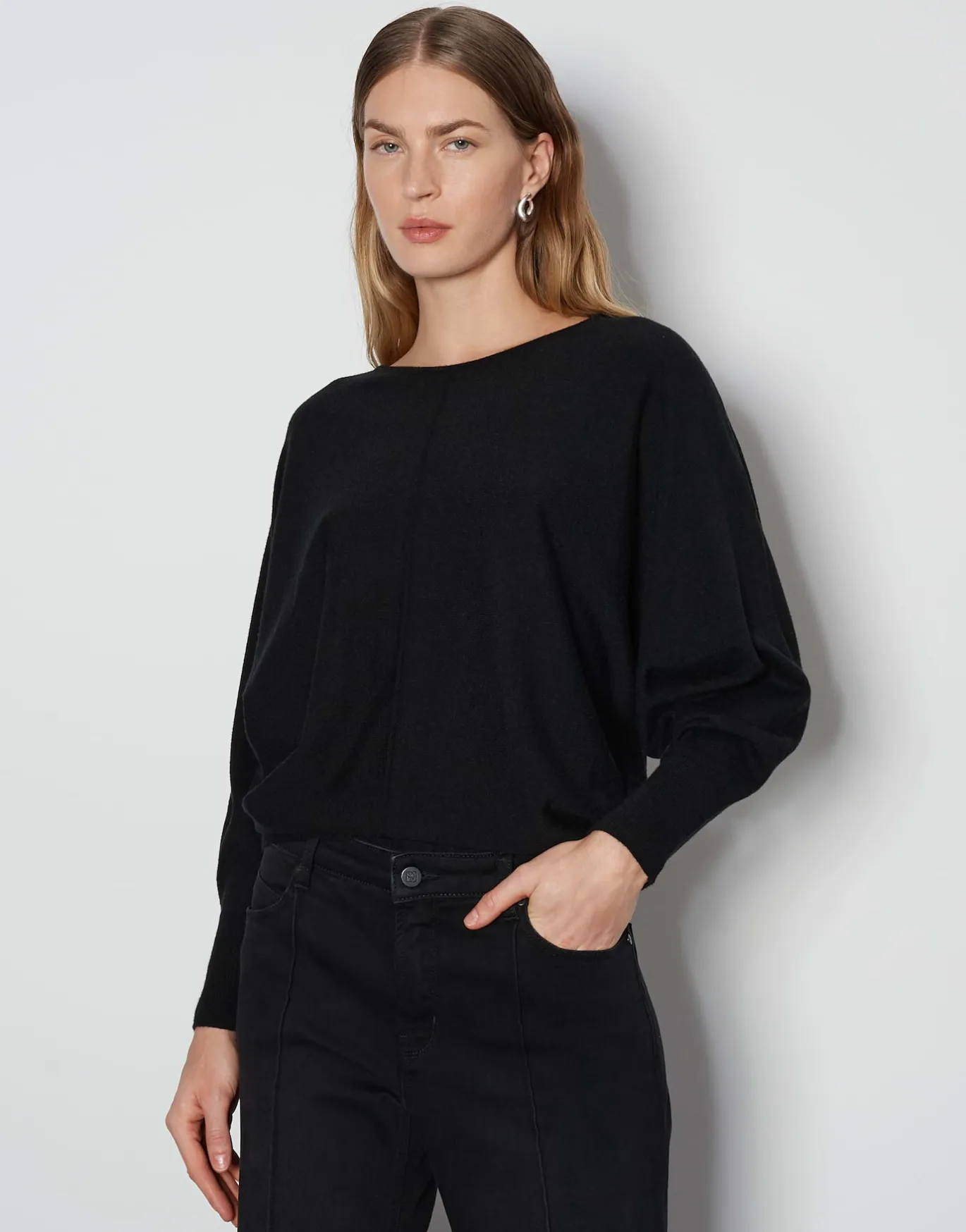 Damen OPUS Strick^Strickpullover Taliya Line Schwarz Online Bestellen