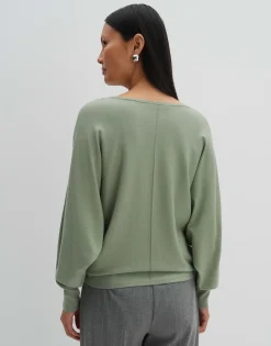 Damen OPUS Strick^Strickpullover Taliya Line Grün Online Bestellen