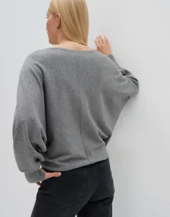 Damen OPUS Strick^Strickpullover Taliya Line Grau Online Bestellen