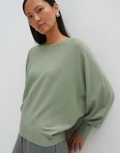 Damen OPUS Strick^Strickpullover Taliya Line Grün Online Bestellen